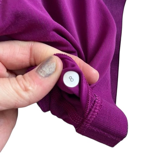 Lululemon Gray & Purple Built in Bra (w/pads) Tank Top Sz 8 - Picture 10 of 10